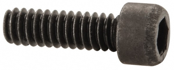 Value Collection 581019PR Hex Head Cap Screw: #1-64 x 1/4", Alloy Steel, Black Oxide Finish Image