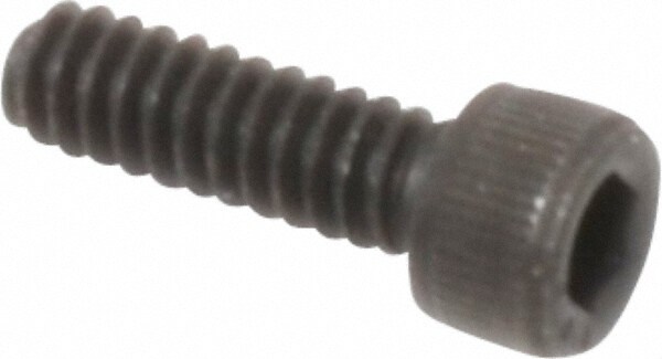 Value Collection 581205PR Hex Head Cap Screw: #6-32 x 7/16", Alloy Steel, Black Oxide Finish Image