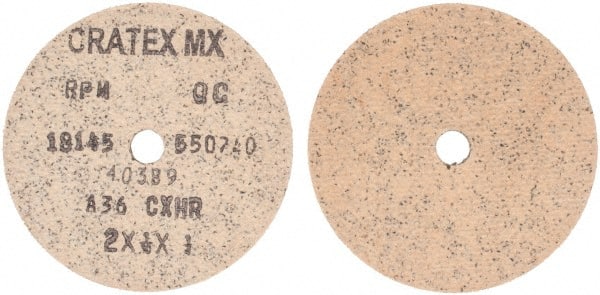 Fiber Disc: 1/4" Hole, 36 Grit, Aluminum Oxide