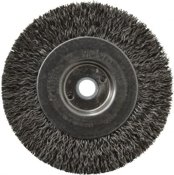 Weiler 93609 Wheel Brush: 4" Wheel Dia, Crimped 