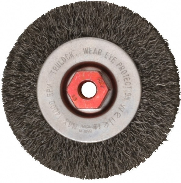 Weiler 93611 Wheel Brush: 4" Wheel Dia, Crimped Image