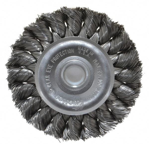 Weiler 94629 Wheel Brush: 3" Wheel Dia, Knotted Image