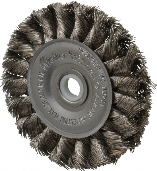 Weiler 94630 Wheel Brush: 3" Wheel Dia, Knotted Image