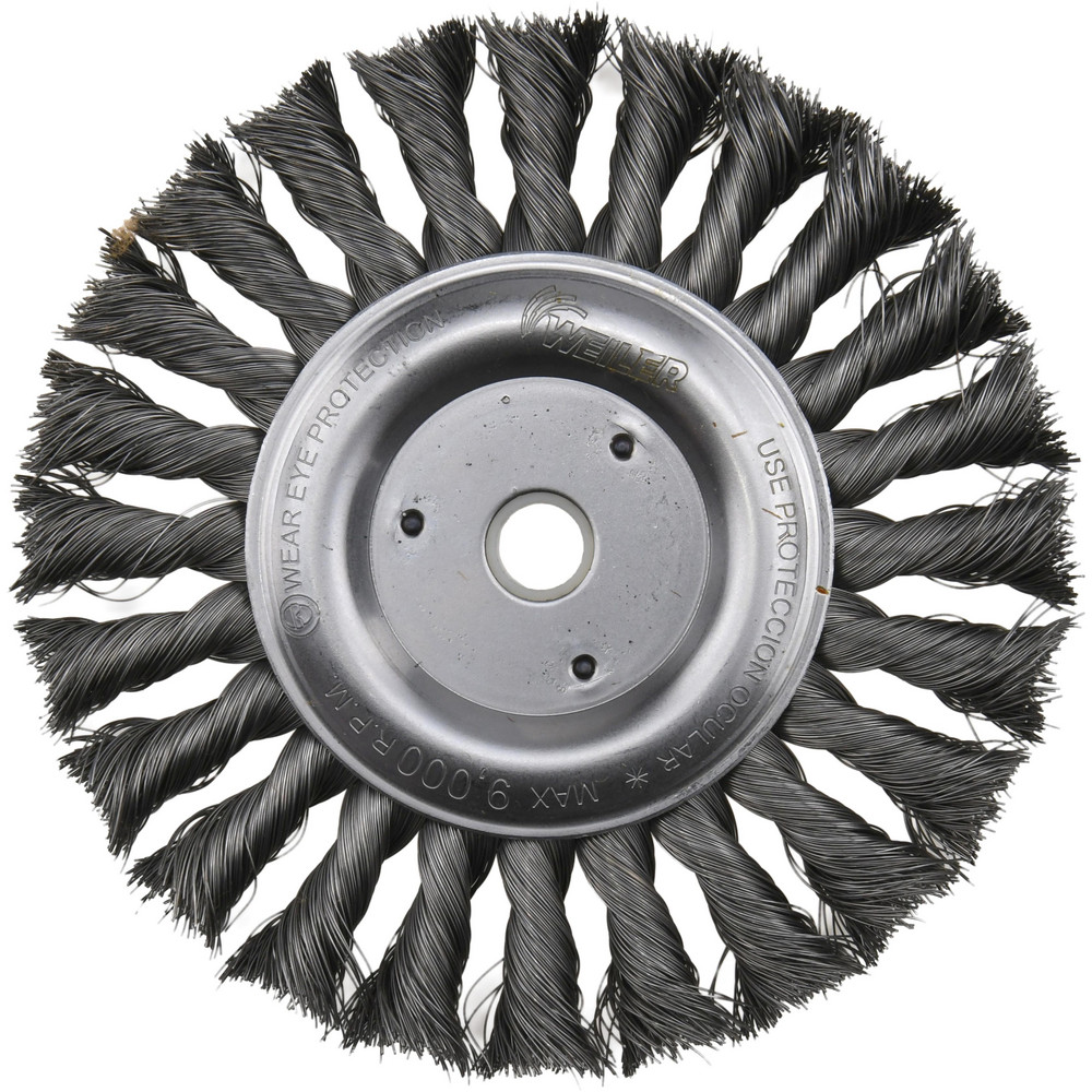 Photos - Abrasive Wheel / Belt WEILER Wheel Brush: 6" Wheel Dia, 1/2" Face Width, 0.0140" Wire Dia, Knotted - 1/2 & 5/8" Hole, Carbon Steel, 9000 RPM | Par 