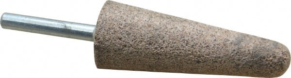 Cratex A3A36CXH 1/4 Mounted Point: 2-3/4" Thick, 1/4" Shank Dia, A3, 36 Grit, Very Coarse 
