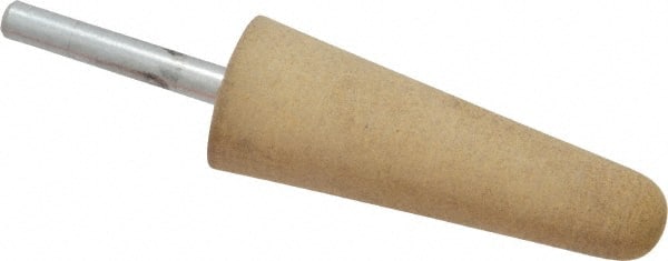 Cratex A3A80CXI 1/4 Mounted Point: 2-3/4" Thick, 1/4" Shank Dia, A3, 80 Grit, Medium 