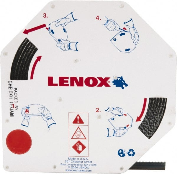 Lenox 5044FLC12127 Band Saw Blade Coil Stock: 1/2" Blade Width, 100 Coil Length, 0.025" Blade Thickness, Carbon Steel 