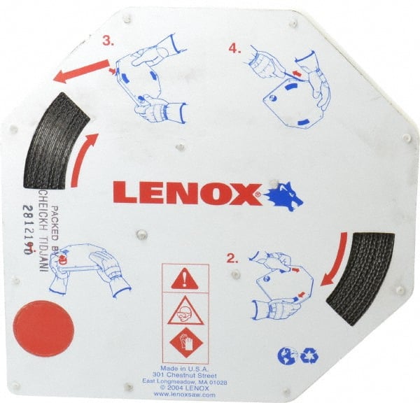 Lenox 1605D2C12127 Band Saw Blade Coil Stock: 1/2" Blade Width, 100 Coil Length, 0.025" Blade Thickness, Bi-Metal 