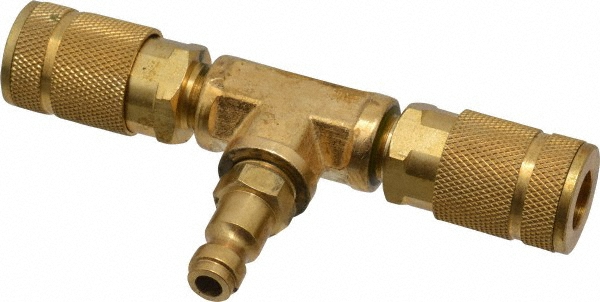 Value Collection 1/4" Inlet, 1/4" Outlet Manifold - 5" Long x 3/4" Wide x 2-5/8" High, 1 Inlet Port, 2 Outlet Ports | Part #2653222530JP