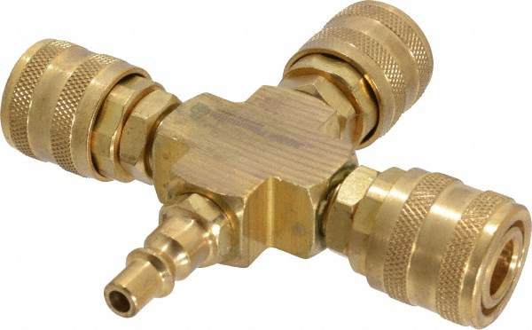 Value Collection 1/4 Inch Inlet, 1/4 Inch Outlet, Manifold - 5 Inch Long x 3/4 Inch Wide x 4-5/8 Inch High, 3 Ports | Part #2661322530JP