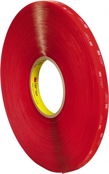 Polyethylene Film Tape: 1/4" Wide, 36 yd Long, Acrylic Adhesive