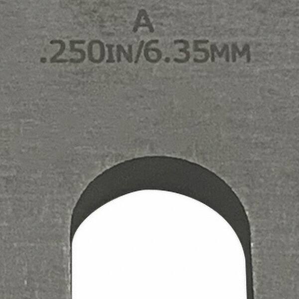 Trade Size: H MSH003 0.0030 Thickness Stainless Steel Slotted Shim Maudlin Products 