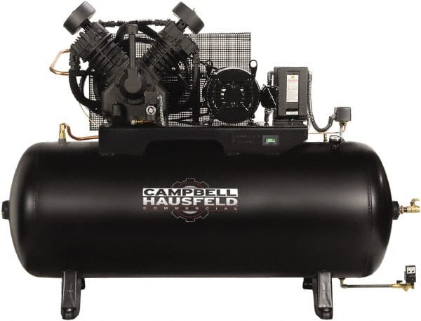 Campbell Hausfeld CE8001FP Stationary Electric Air Compressor: 10 hp, 120 gal 