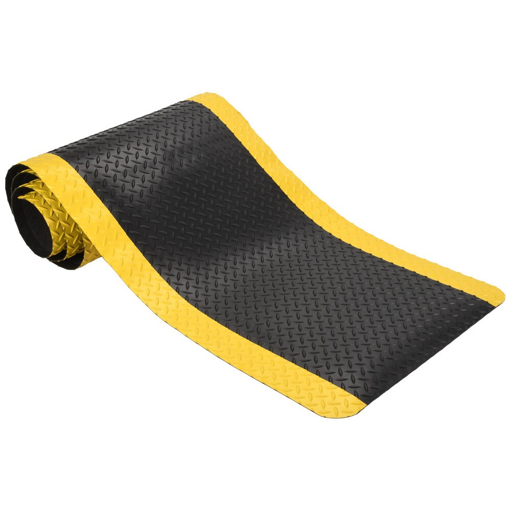 Anti-Fatigue Mat: 10' Long, 2' Wide, 1 Thick, Vinyl, Beveled Edges, Heavy-Duty