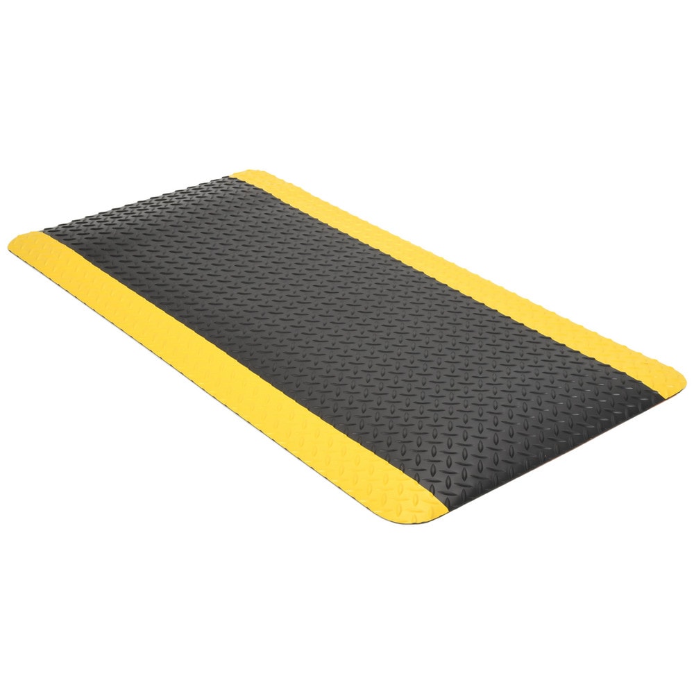 Anti-Fatigue Mat: 4' Long, 2' Wide, 1 Thick, Vinyl, Beveled Edges, Heavy-Duty