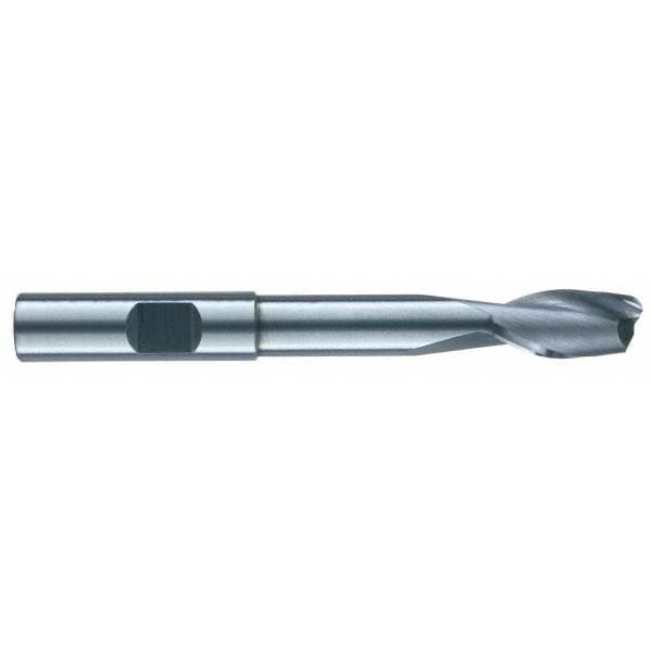 RobbJack EX-204-14 Square End Mill: 7/16 Dia, 3/4 LOC, 7/16 Shank Dia, 3-3/4 OAL, 2 Flutes, Solid Carbide 