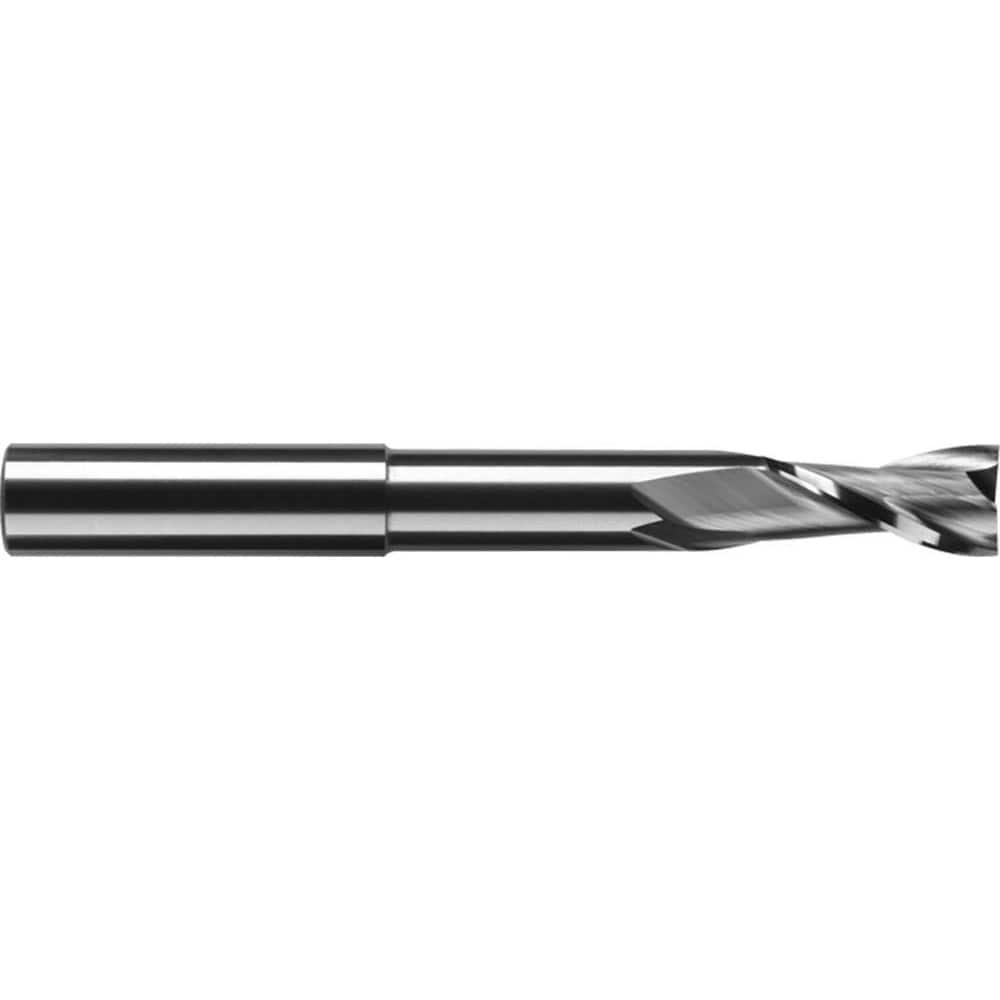 RobbJack EX-204-12 Square End Mill: 3/8 Dia, 3/4 LOC, 3/8 Shank Dia, 3-1/4 OAL, 2 Flutes, Solid Carbide Image