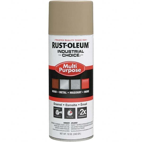 Rust-Oleum - Enamel Spray Paint: Beige, Gloss, 16 oz - 03688793