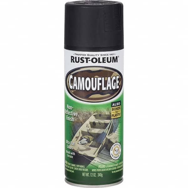 Rust-Oleum 1916830 Acrylic Coating Spray Paint: Black, Flat, 16 oz 