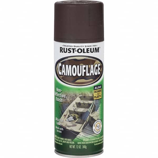 Rust-Oleum 1918830 Acrylic Coating Spray Paint: Earth Brown, Flat, 16 oz 
