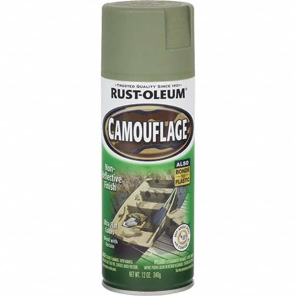 Rust-Oleum 1920830 Acrylic Coating Spray Paint: Army Green, Flat, 16 oz 