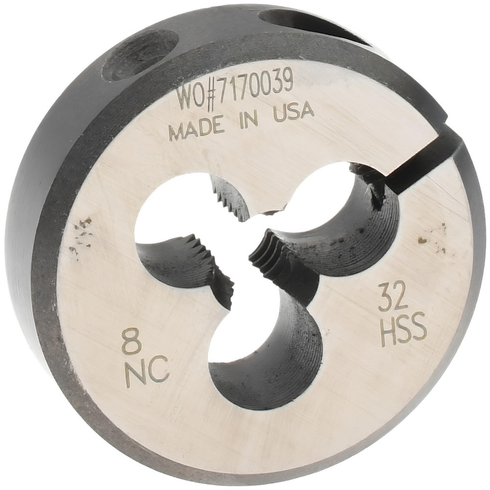 Round Die: #8-32, High Speed Steel
