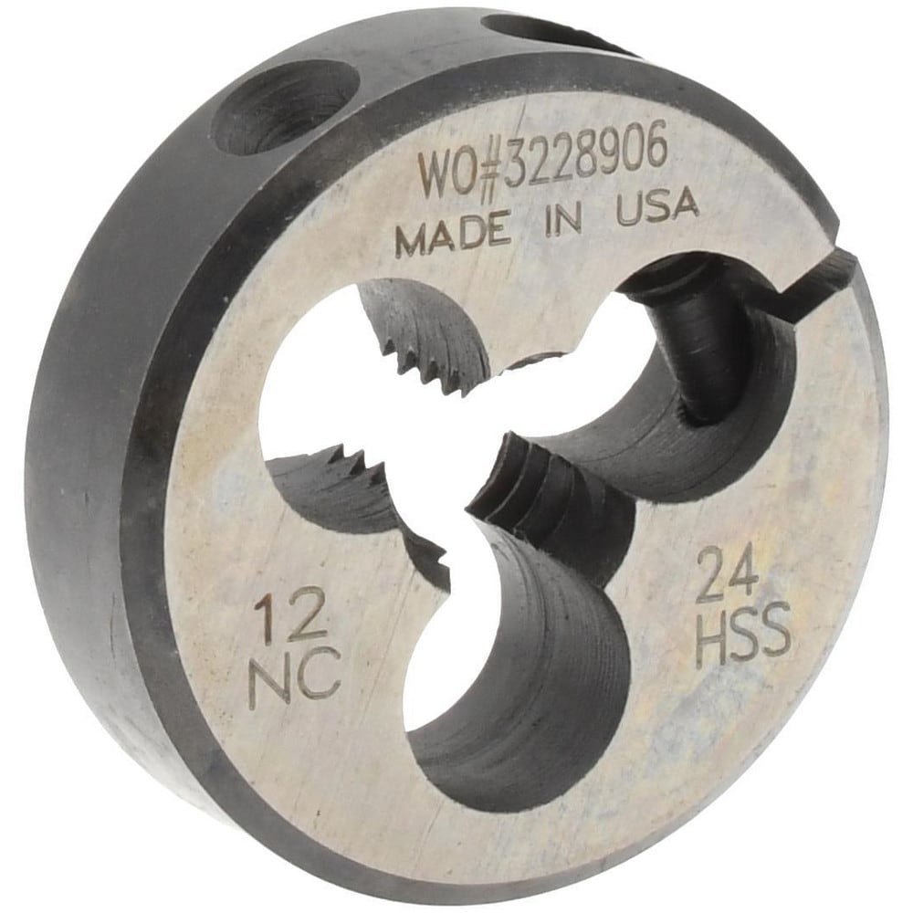 Round Die: #12-24, High Speed Steel