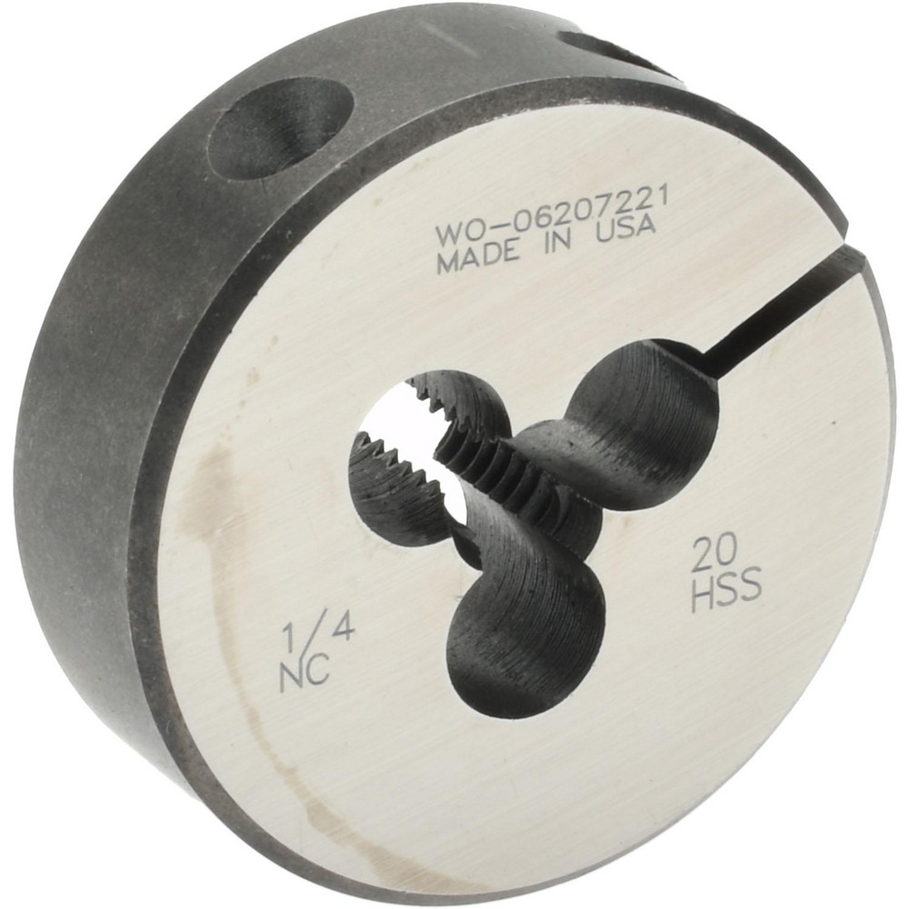 Round Die: 1/4-2, High Speed Steel