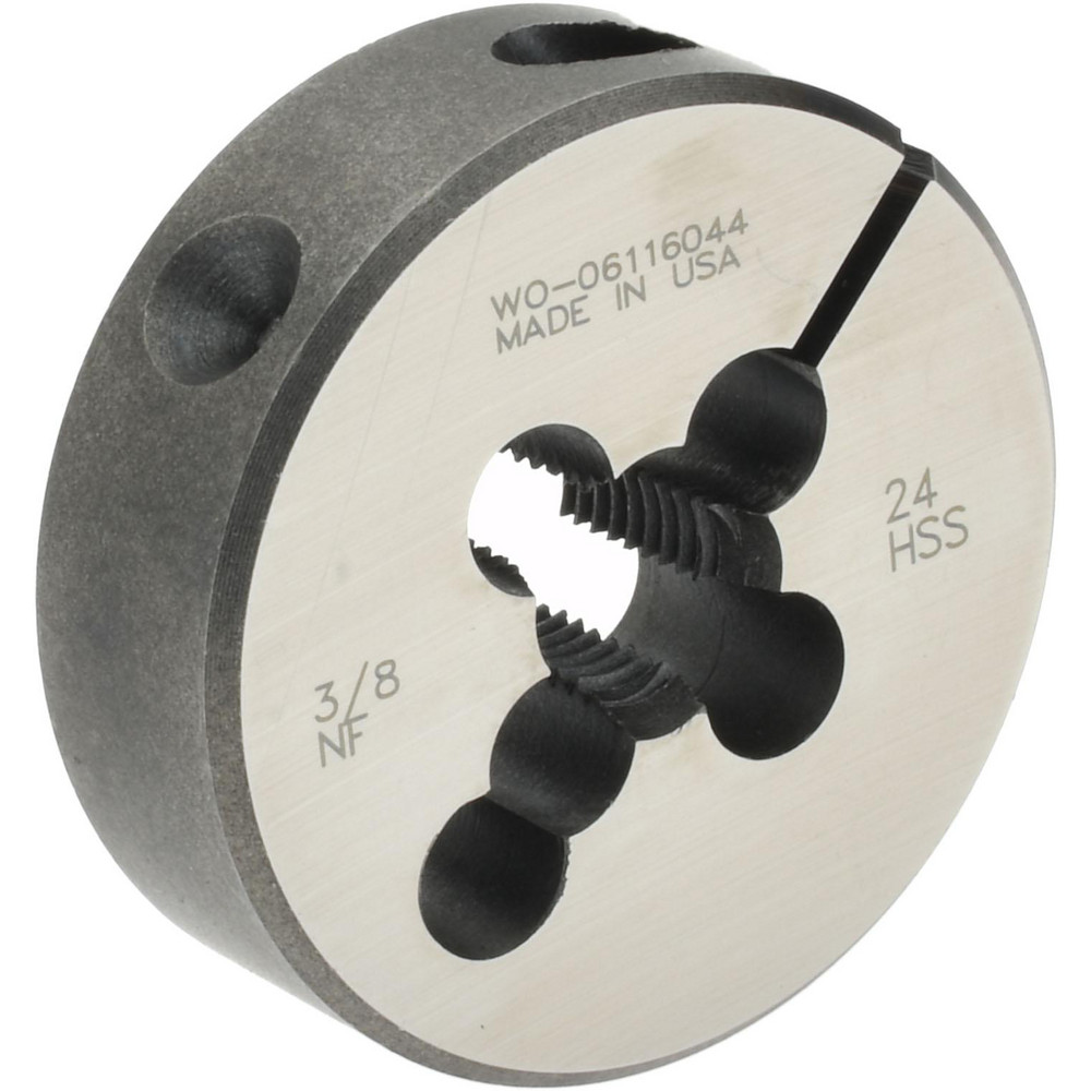 Round Die: 3/8-24, High Speed Steel
