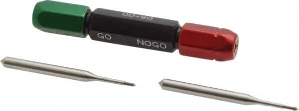 2 Piece, 00-90 Thread Size, High Speed Tool Steel Miniature Plug Thread Go No Go Gage Set