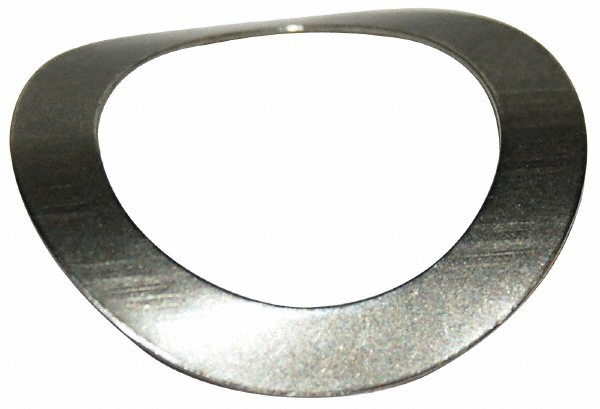 Curved Disc Spring: 0.4" ID, 0.115" OAH, 0.672" OD - Steel, 0.0429" Deflection, 1,432 lb Load at Deflection