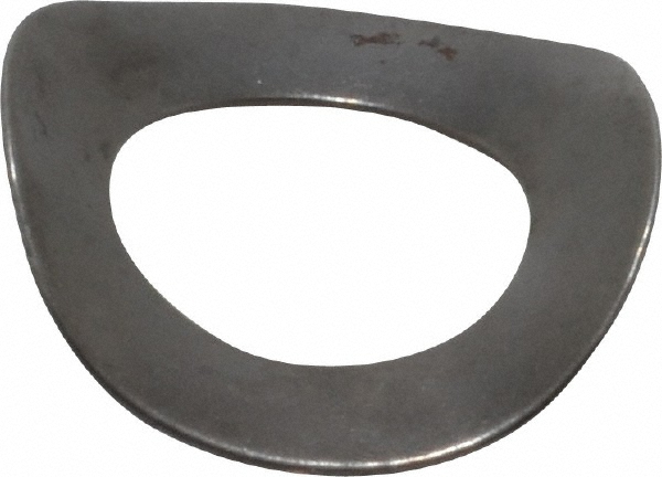 Curved Disc Spring: 0.265" ID, 0.091" OAH, 0.49" OD - Steel, 0.042" Deflection, 7271.22 lb Load at Deflection