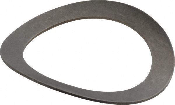 Curved Disc Spring: 0.8" ID, 0.138" OAH, 1.103" OD - Stainless Steel, 0.0388" Deflection, 8337.5 lb Load at Deflection