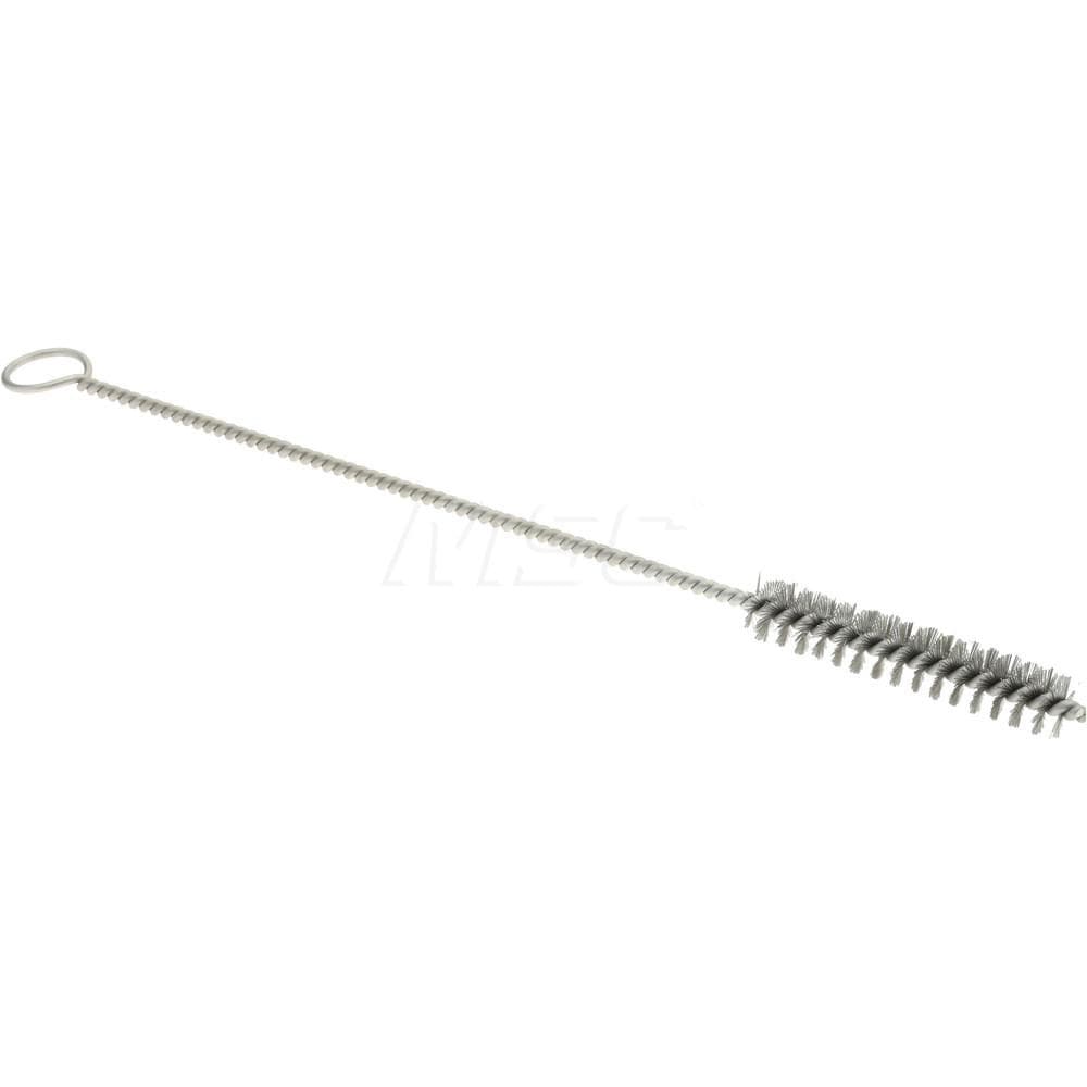 2" Long x 3/8" Diam Stainless Steel Twisted Wire Bristle Brush