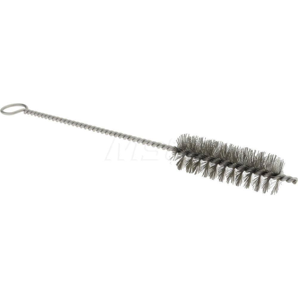 3" Long x 1" Diam Stainless Steel Twisted Wire Bristle Brush