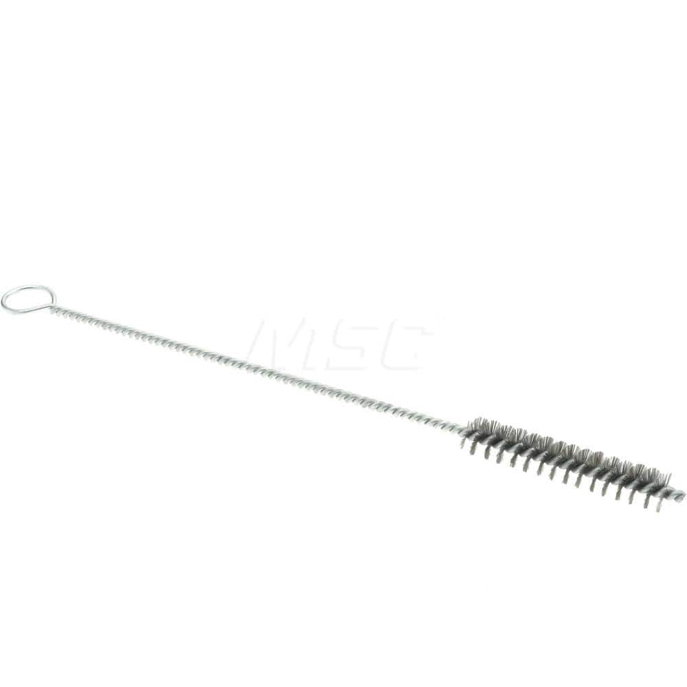 2" Long x 3/8" Diam Stainless Steel Twisted Wire Bristle Brush