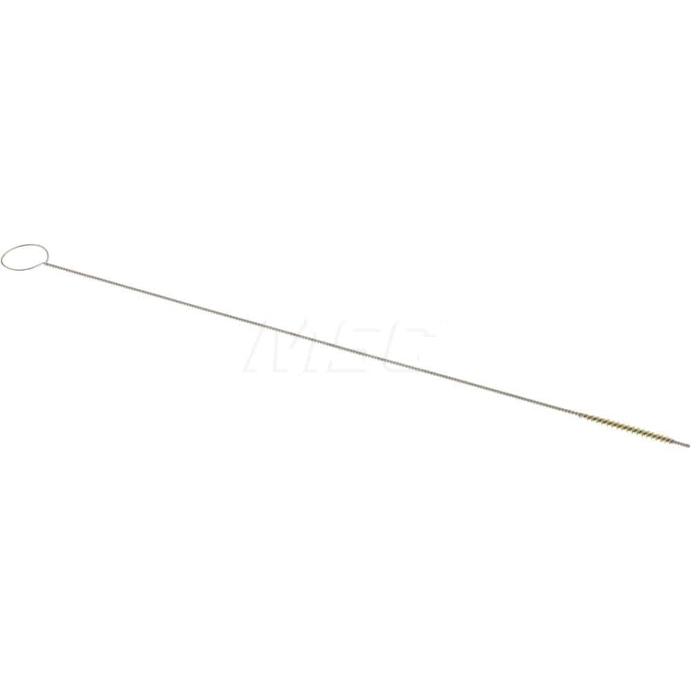 1/2" Long x 1/32" Diam Brass Twisted Wire Bristle Brush