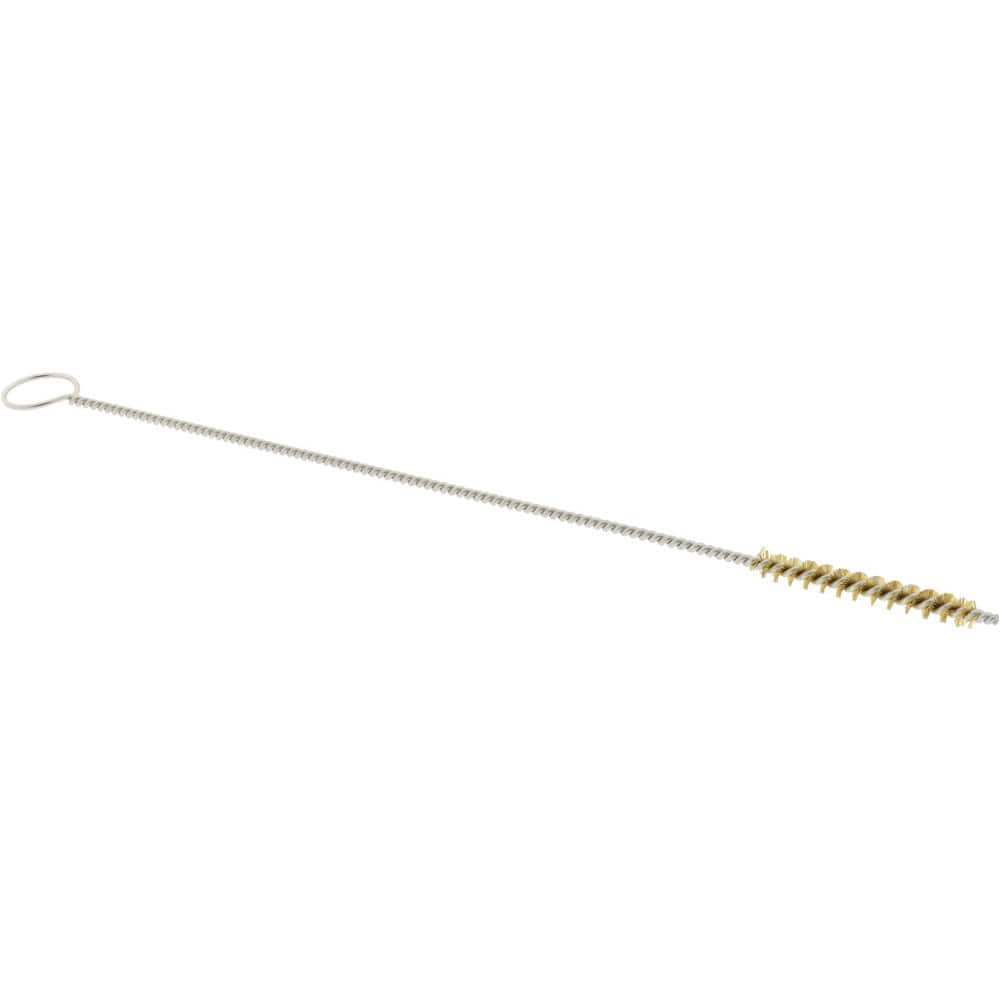 3/4" Long x 3/32" Diam Brass Twisted Wire Bristle Brush