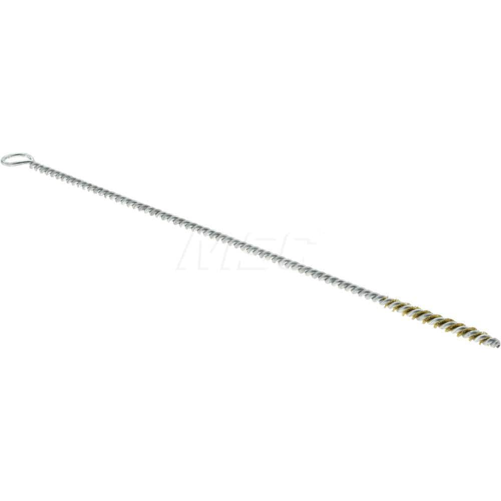 1" Long x 1/8" Diam Brass Twisted Wire Bristle Brush