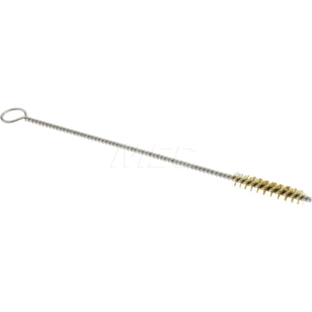 1" Long x 5/32" Diam Brass Twisted Wire Bristle Brush