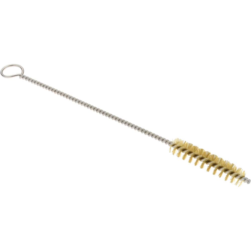 1" Long x 7/32" Diam Brass Twisted Wire Bristle Brush
