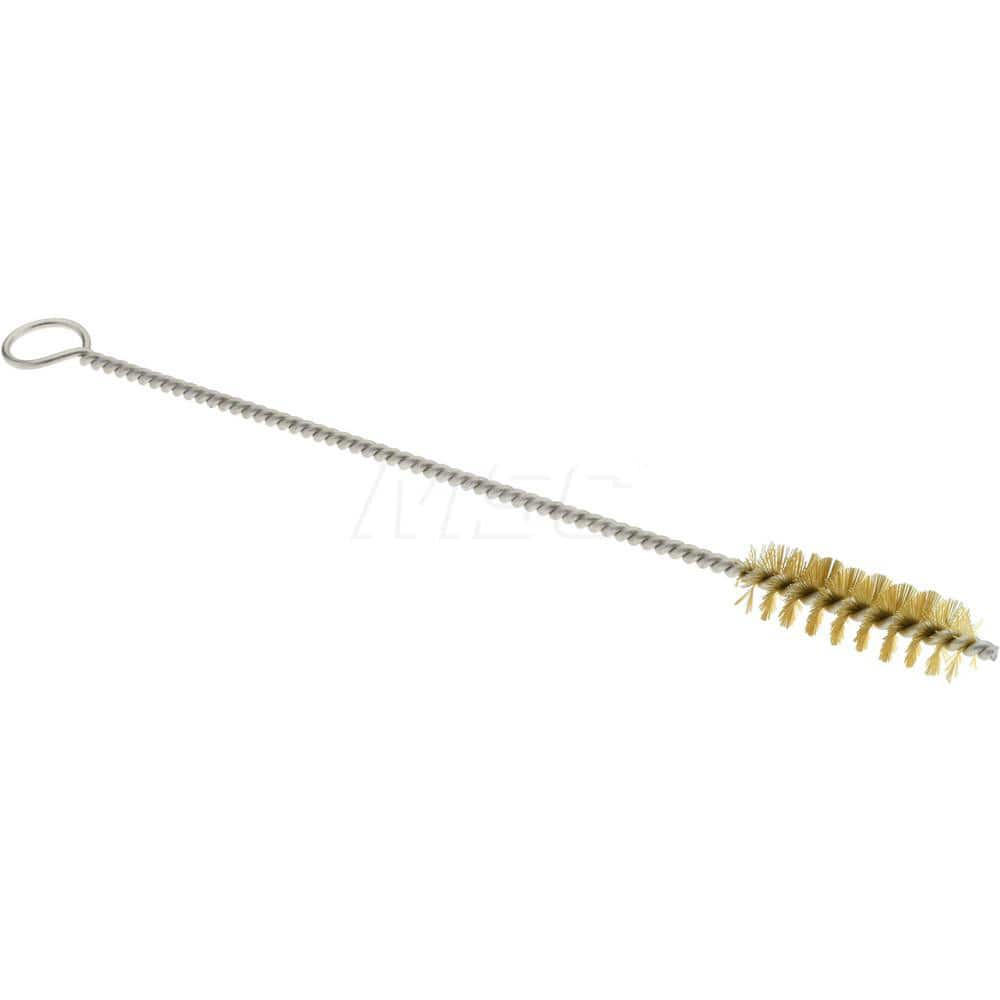 1" Long x 1/4" Diam Brass Twisted Wire Bristle Brush