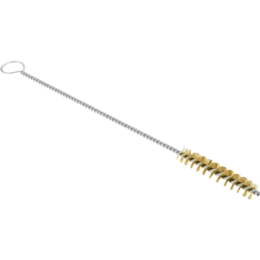 2" Long x 3/8" Diam Brass Twisted Wire Bristle Brush