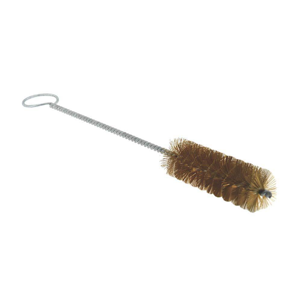 PRO-SOURCE - 3″ Long x 1″ Diam Brass Twisted Wire Bristle Brush