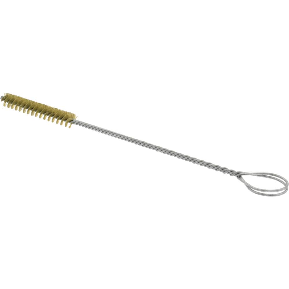 2 Long x 1/2 Diam Brass Twisted Wire Bristle Brush