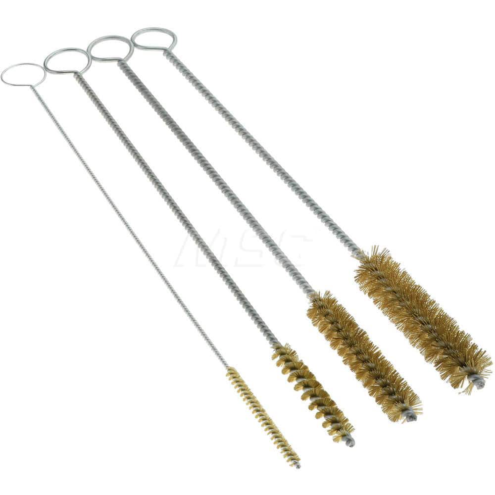 Scratch Brush Set: Brass, 1/2, 1/4, 1/8 & 3/8" Trim Length
