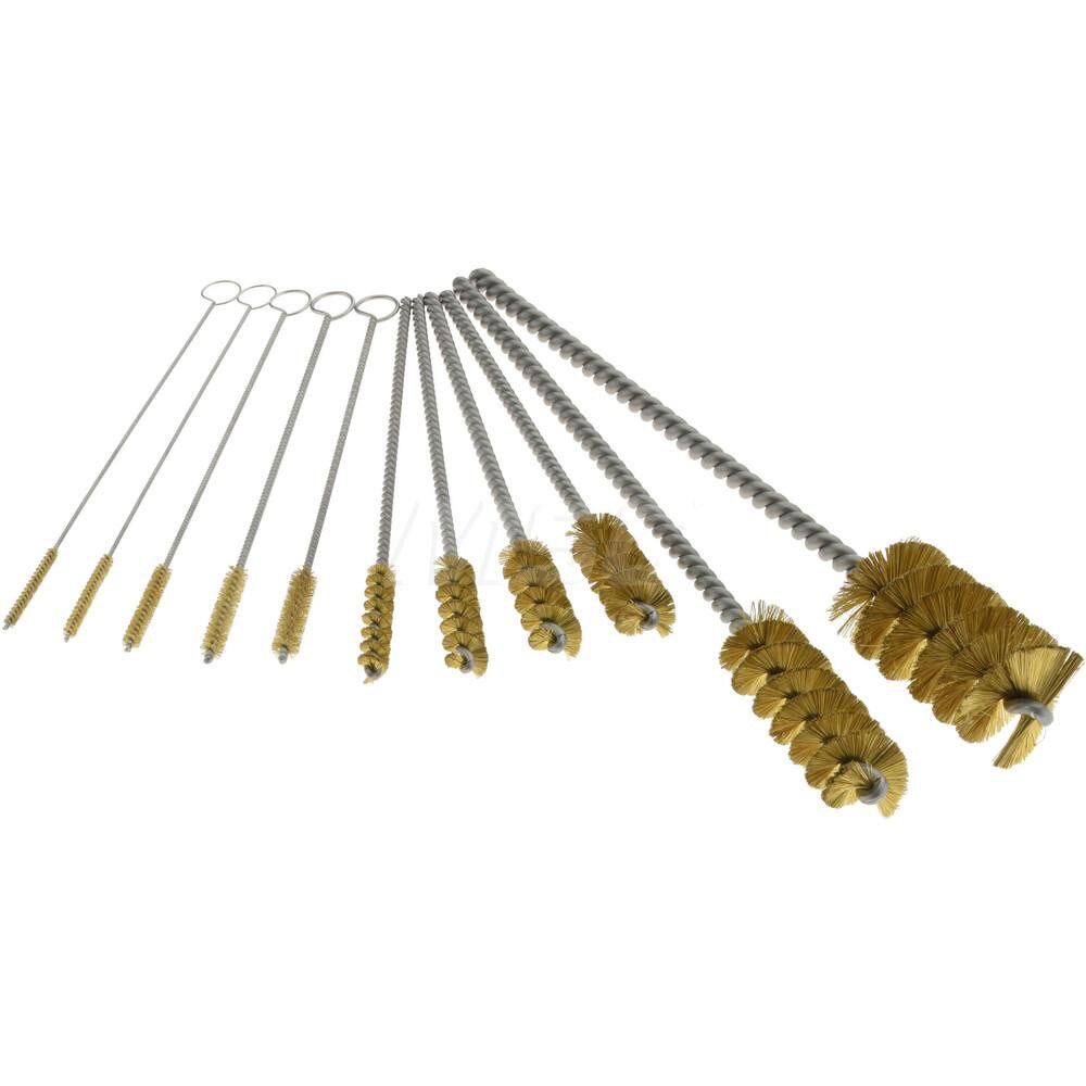Scratch Brush Set: Brass, 1/2, 1/4, 3/4, 3/8 & 5/16" Trim Length