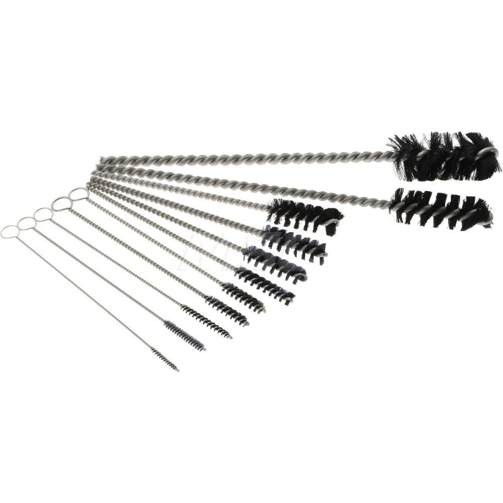 Scratch Brush Set: Nylon, 1/2, 1/4, 3/4, 3/8 & 5/16" Trim Length
