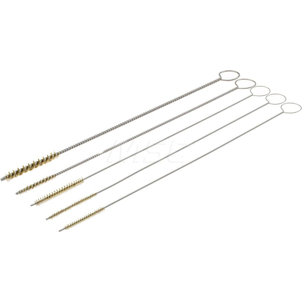 Scratch Brush Set: Brass, 0.04, 0.047, 0.06, 0.072 & 0.093" Trim Length