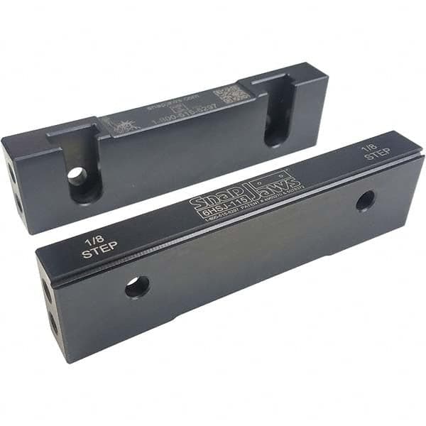 Snap Jaws 6HSJ-115 Vise Jaw: 6" Wide, 1.53" High, 0.73" Thick, Step 